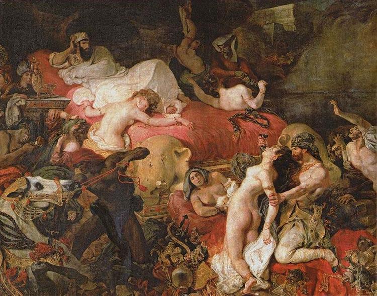 Eugene Delacroix Death of Sardanapalus Spain oil painting art